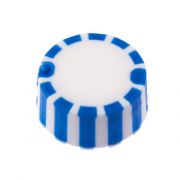 CAP ONLY, Screw Top Micro Tube Cap, Grip Cap With Integrated O-Ring, Blue, Non-sterile 500/Re-sealable Bag 1000