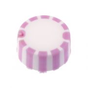 CAP ONLY, Screw Top Micro Tube Cap, Grip Cap With Integrated O-Ring, Purple, Non-sterile 500/Re-sealable Bag 1000