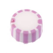 CAP ONLY, Screw Top Micro Tube Cap, Grip Cap With Integrated O-Ring, Purple, Non-sterile 500/Re-sealable Bag 1000