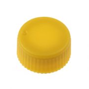 CAP ONLY, Screw Top Micro Tube Cap, O-Ring, Opaque, Yellow, Non-sterile 500/Re-sealable Bag 1000