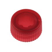 CAP ONLY, Screw Top Micro Tube Cap, O-Ring, Translucent, Red, Non-sterile 500/Re-sealable Bag 1000