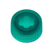 CAP ONLY, Screw Top Micro Tube Cap, O-Ring, Translucent, Green, Non-sterile 500/Re-sealable Bag 1000