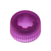 CAP ONLY, Screw Top Micro Tube Cap, O-Ring, Translucent, Purple, Non-sterile 500/Re-sealable Bag 1000