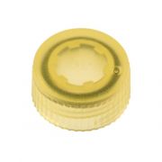CAP ONLY, Screw Top Micro Tube Cap, O-Ring, Translucent, Yellow, Non-sterile 500/Re-sealable Bag 1000