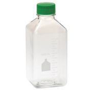 1000mL Media Bottle, Square, PET, Individually Wrapped, Sterile