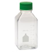 500mL Media Bottle, Square, PET, Individually Wrapped, Sterile