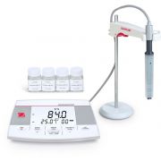 OHAUS AQUASEARCHER™ AB23EC-F Bench Meter. Conductivity, TDS, Salinity with Temp. Measurements. Includes: Benchtop Meter, Stand-Alone Electrode Holder, STCON3 conductivity Probe, Conductivity Standards kit (1413uS/cm, 4x50mL), AC Adapter.