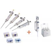 PROMO: 4-Pack Eppendorf Research® plus and Repeater® M4 Bundle: 1-channel, variable, include volumes: 0.1 – 2.5 µL dark gray, 2 – 20 µL yellow, 20 – 200