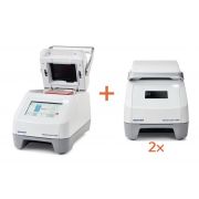 PROMO: Amplify ×3 Mastercycler® X50 Aluminum 384. 100–240 V/50–60 Hz. Aluminum block, 384-well. Includes: one Mastercycler® X50h, and two Mastercycler® X50t