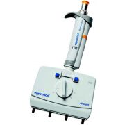 Eppendorf Research® plus Move It® Adjustable Tip Spacing Multichannel Pipette, 4-channel, 30 - 300 µL, orange.