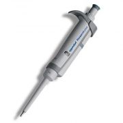 Eppendorf Research® plus adjustable-volume pipette, 0.5 µL-10 µL, single-channel with adjustable-volume setting, grey operating button, for use with 20 µL pipette tips.