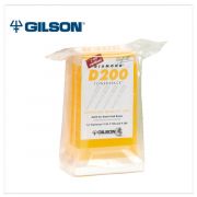 Gilson D200 Diamond Tips, 2-200µl, Tower-Pack, Yellow, pk/960 (10 Racks of 96). Requires but does not include the universal reload box (GF-F167100).