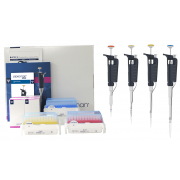 Gilson Pipetman Classic 4-Pack Starter Kit: P2, P20, P200 and P1000; Dimaond tips: DL10, D200 and D1000 tips, 4 single pipette holders, 4 PIPETMAN comfort handles; Gilson Guide to Pipetting, two-minute inspection poster and user guide. *3 year warranty*