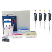 Gilson Pipetman 4-Pack Starter Kit: P2, P20, P200, P1000; Diamond tips: DL10, D200, D1000; 4 SINGLE™ pipette holders, 4 PIPETMAN Comfort Handles, 1 Gilson Guide to Pipetting, 1 Two-minute inspection poster. 3 year warranty