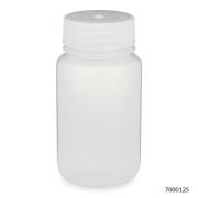 Bottle, Wide Mouth, PP Bottle, Attached PP Screw Cap, 125mL, 12/Pack, PACK/12