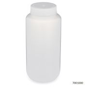 Bottle, Wide Mouth, PP Bottle, Attached PP Screw Cap, 1000mL, 6/Pack, PACK/6