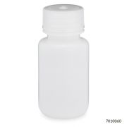 Bottle, Wide Mouth, HDPE Bottle, Attached PP Screw Cap, 60mL, 12/Pack, PACK/12