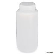 Bottle, Wide Mouth, LDPE Bottle, Attached PP Screw Cap, 1000mL, 12/Pack, PACK/6