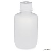 Bottle, Narrow Mouth, PP Bottle, Attached PP Screw Cap, 125mL, 12/Pack, PACK/12
