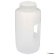 Bottle, Large Wide Mouth with Handle, Round, PP Bottle, 100mm PP Screw Cap, 4 Litres (1.0 Gallons), EA