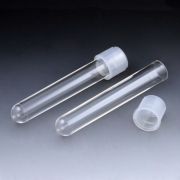 Globe Scientific Culture Tube, 17 x 100mm (14mL), Polypropylene, Sterile, Attached Dual Position Cap. Autoclavable, Freezable. Withstands up to 3,000 rpm. 25/Bag, 20 Bags/Case.