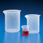 Graduated cylinder, 1000mL, PP, squat form,print grads,class B