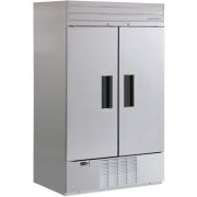 COMMERCIAL FREEZER - STAINLESS STEEL XTERIOR, SOLID SWING, White Interior