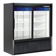 Habco ESM14SL54HC. 14.9cuft, BLACK XTERIOR™, Glass sliding doors, White Interior, Natural Hydrocarbon Refrigerant,, 115V.