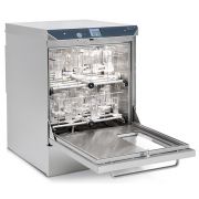 Lancer Ultima 815 LX  automatic glassware washer/dryer.  Racks sold separately. Two independent wash levels with automatic rack connection; chamber drying (injection drying is avable as an option); heating element and blower provides drying in the chamber