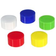 Cap inserts for cryogenic vials, assorted colors, 500/pk