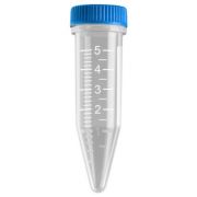 MacroTube® Vivid™ 5mL with white printed graduations and marking area, sterile, with screw caps attached, 10 “snap apart” racks of 50 tubes