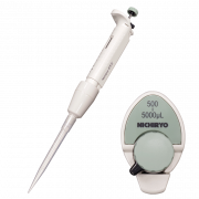 Nichipet EXIII 1000-5000uL, Green. UV resistant, autoclavable, lockable, 5 year warranty.