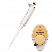 Nichipet EXIII 10-100uL, Orange. UV resistant, autoclavable, lockable, 5 year warranty.