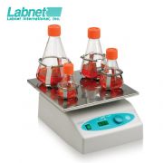 Labnet Orbit 1000 Multipurpose Digital Shaker without platform. Speed range: 20-300rpm; Timer: 0-99min, or continuous; Capacity: 4 x 1L, 5 x 500mL, 9 x 250mL or 16 x 125mL; Maximum load: 5kg; Operating temperature range: 4-65°C; Overall dimensions: 10.3 x