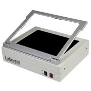 Enduro UV Transilluminator: 302nm wavelength; Compact size with 21 x 26 cm viewing area; single wavelength model; Unique heavy duty hinge design can be held in place at any angle for gel cutting; UV shield fully protects user from UV light; Uniform UV Bla
