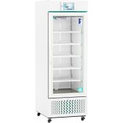 Touchscreen Glass Door Laboratory Refrigerator with Variable Speed Compressor 23 Cu. Ft. Adjustable temperature range: 2° C to 15° C. Three (3) year parts and labor warranty. Seven (7) year compressor warranty