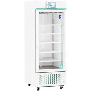 Touchscreen Glass Door Laboratory Refrigerator with Variable Speed Compressor 26 Cu. Ft. Adjustable temperature range: 2° C to 15° C. Three (3) year parts and labor warranty. Seven (7) year compressor warranty
