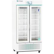Touchscreen Glass Door Laboratory Refrigerator with Variable Speed Compressor 36 Cu. Ft. Adjustable temperature range: 2° C to 15° C. Three (3) year parts and labor warranty. Seven (7) year compressor warranty
