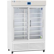 Premier Glass Door Pharmacy Refrigerator with Variable Speed Compressor 47 Cu. Ft. 36°F to 46°F (2°C to 8°C), 110 - 120V AC, 15A breaker, NEMA 5-15 receptacle. Two (2) years parts and labor warranty, Seven (7) years compressor warranty.