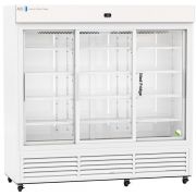 Standard Glass Door Pharmacy Refrigerator 69 Cu. Ft. 36°F to 46°F (2°C to 8°C). 110 - 120V AC, 15A breaker, NEMA 5-15 receptacle. Two (2) years parts and labor warranty, Five (5) years compressor warranty.