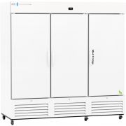 Standard Solid Door Pharmacy Refrigerator 72 Cu. Ft. 36°F to 46°F (2°C to 8°C). 110 - 120V AC, 15A breaker, NEMA 5-15 receptacle. Two (2) year parts and labor warranty, Five (5) years compressor warranty.