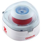 Ohaus FRONTIER™ 5000 Series Mini centrifuge, Speed Range: 0 - 6,000 rpm, Max rcf: 2,000 g, Max Capacity(Rotor): 8 x 1.5 / 2.0 ml, Rotor In Package: Angle rotor 4 x 8 place PCR Strips,  Angle 8 x 1.5 ml / 2.0 ml, Dimensions: 6.6 in x 5 in x 5.9 in, Lid loc