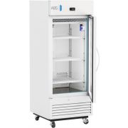 Standard Glass Door Pharmacy Refrigerator 12 Cu. Ft.36°F to 46°F (2°C to 8°C). 110 - 120V AC, 15A breaker, NEMA 5-15 receptacle. One (1) year parts and labor warranty, Seven (7) years compressor warranty