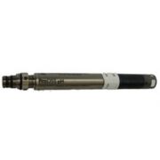 YSI ProDSS pH sensor with replaceable module attached; combination glass bulb electrode, Ag/AgCl reference electrode with gelled electrolyte; 1, 2 or 3 point calibration; 100m maximum depth .