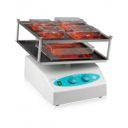 Labnet ProBlot Rocker 25XL with large single platform (30 x 30cm). Speed settings: 5 - 120 tilts/min; Timer: 0 - 2 hr or continuous; Motion: Rocking; Tilt range: Fixed 7°; Clearance between platforms: 3.5 in/9 cm; Maximum load: 11 lb/5 kg; Ambient operati