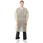 AAMI Level 1 Isolation Gown, Yellow, SMS, XL 100/Case