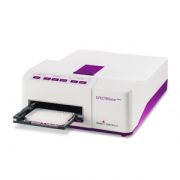 BMG SPECTROstar Nano microplate reader with Absorbance Spectrometer and cuvette port. Captures full UV/Vis absorbance spectra from 220 - 1000 nm in less than 1 s/well. Cuvette port for standard and low volume cuvettes. Linear, orbital, and double-orbital 