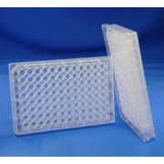 PlateOne™ 96-well flat bottom polypropylene plate, 20/sleeve, 80/case, natural, non-sterile