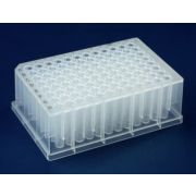 PlateOne™ 1 ml deep 96-well polypropylene plate, round wells, natural, bulk 20/pack