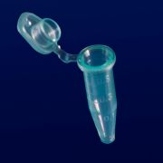 0.5ml Graduated Tube With Attached Flat Cap, Green Polypropylene - PK/1000